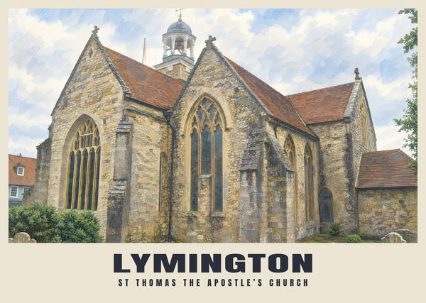 St Thomas the Apostle’s Church, Lymington Poster
