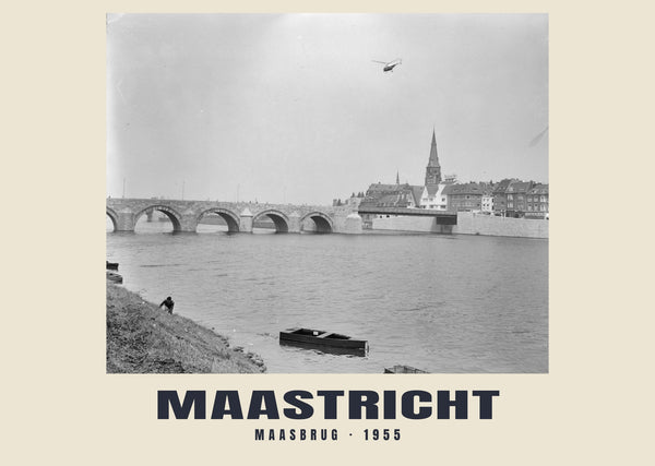 Maasbrug, Maastricht — 1955 · Historic photograph print