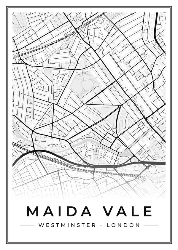 Maida Vale Street Map Poster