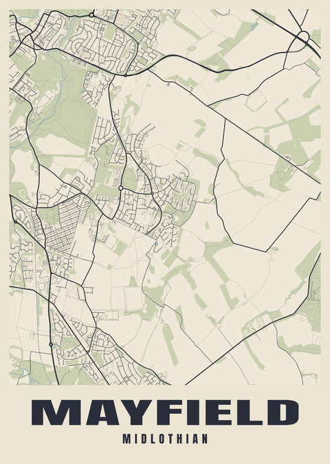 Mayfield Street Map Poster