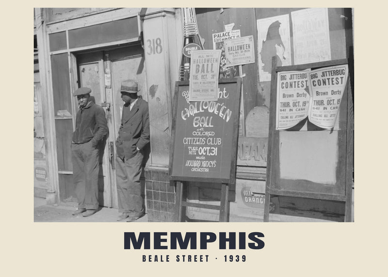Beale Street, Memphis — 1939 · Historic photograph print