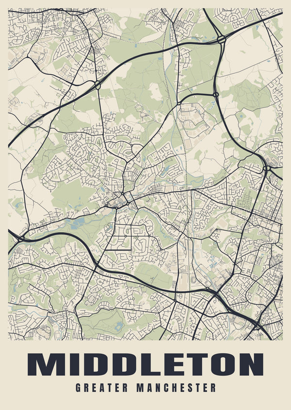 Middleton Street Map Poster