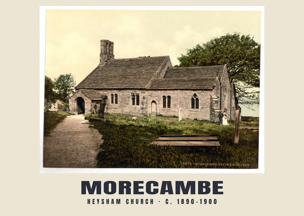 Heysham Church, Morecambe, c. 1890–1900 Heritage Print