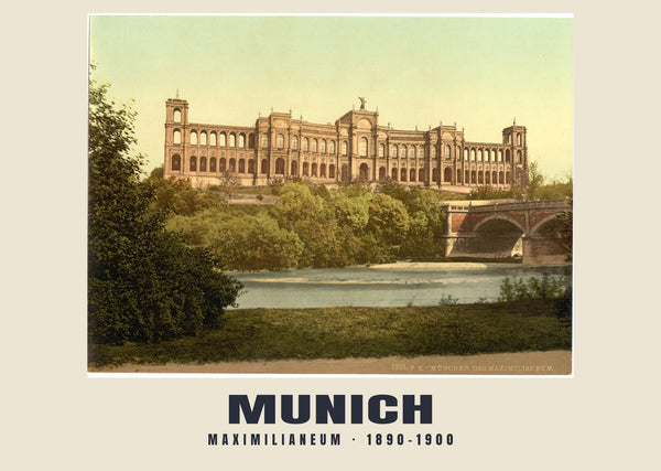 Maximilianeum, Munich — 1890–1900 · Vintage photochrom print