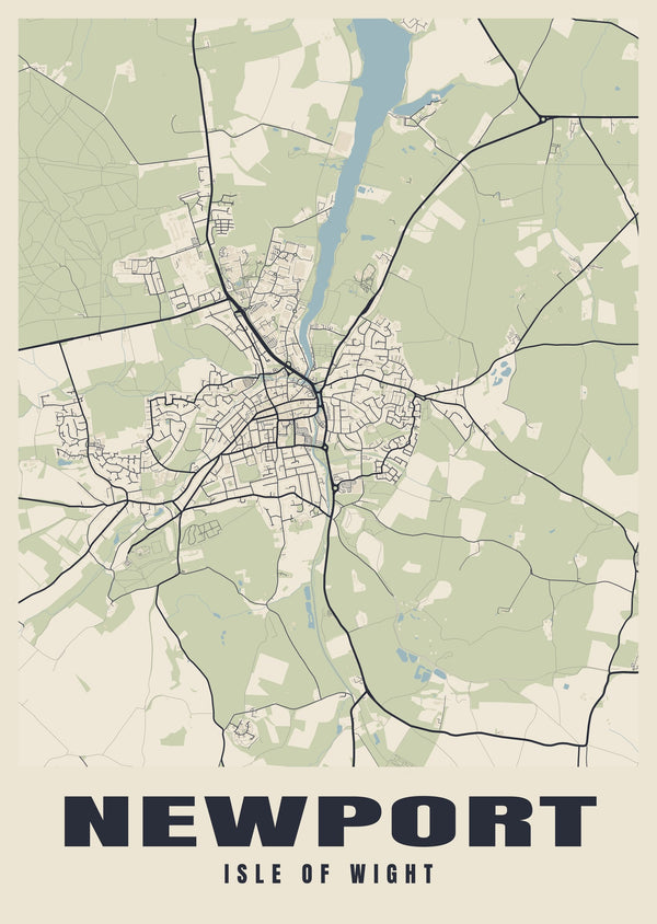 Newport Street Map Poster