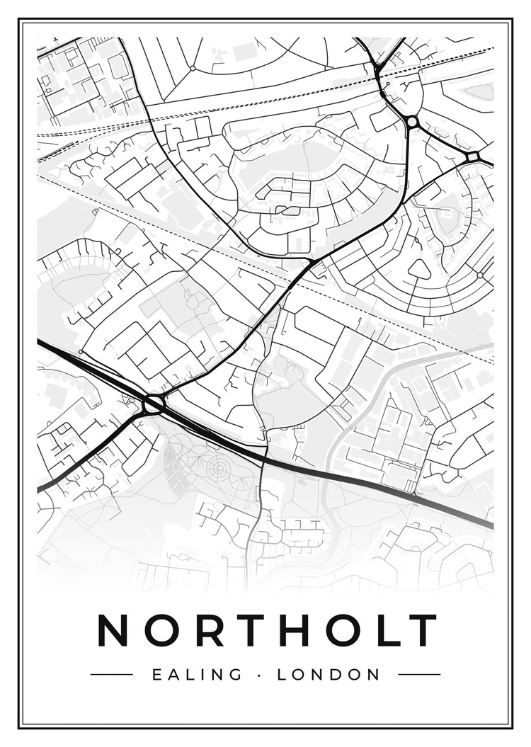 Northolt Street Map Poster