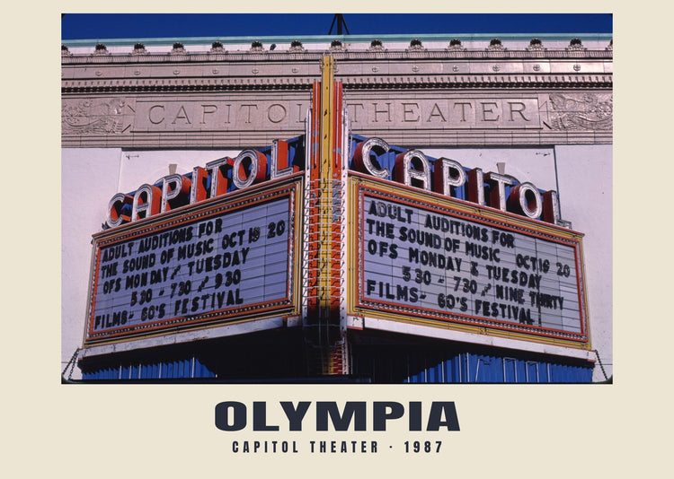 Capitol Theater, Olympia, Washington — 1987 · Historic photograph print
