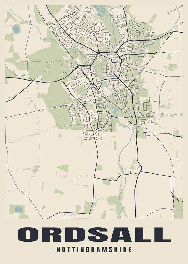 Ordsall Street Map Poster