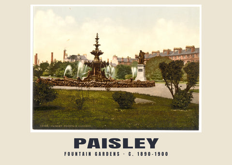 Fountain Gardens, Paisley, c. 1890–1900 Heritage Print