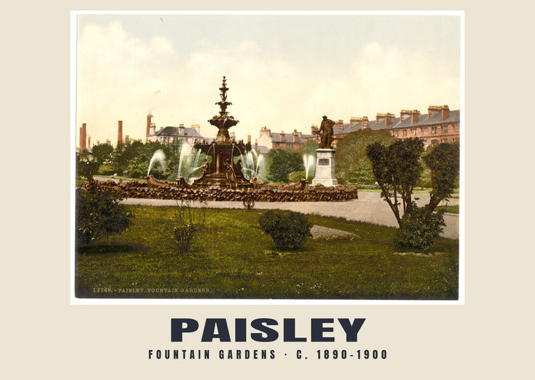 Fountain Gardens, Paisley, c. 1890–1900 Heritage Print