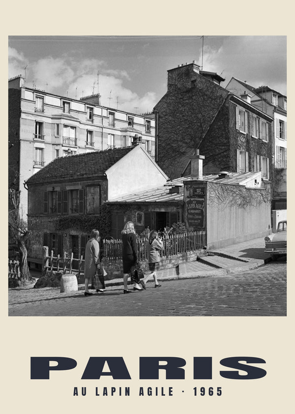 Au Lapin Agile, Paris — 1965 · Historic photograph print