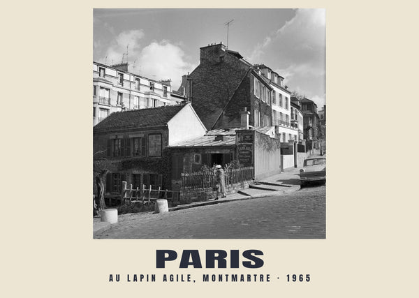 Au Lapin Agile, Montmartre, Paris — 1965 · Historic photograph print