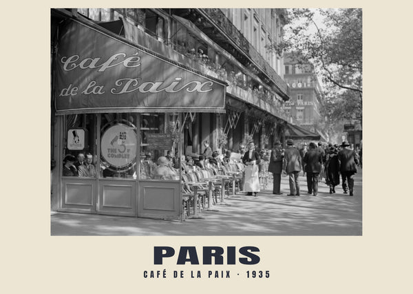 Café de la Paix, Paris — 1935 · Historic photograph print