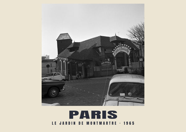 Le Jardin de Montmartre, Paris — 1965 · Historic photograph print