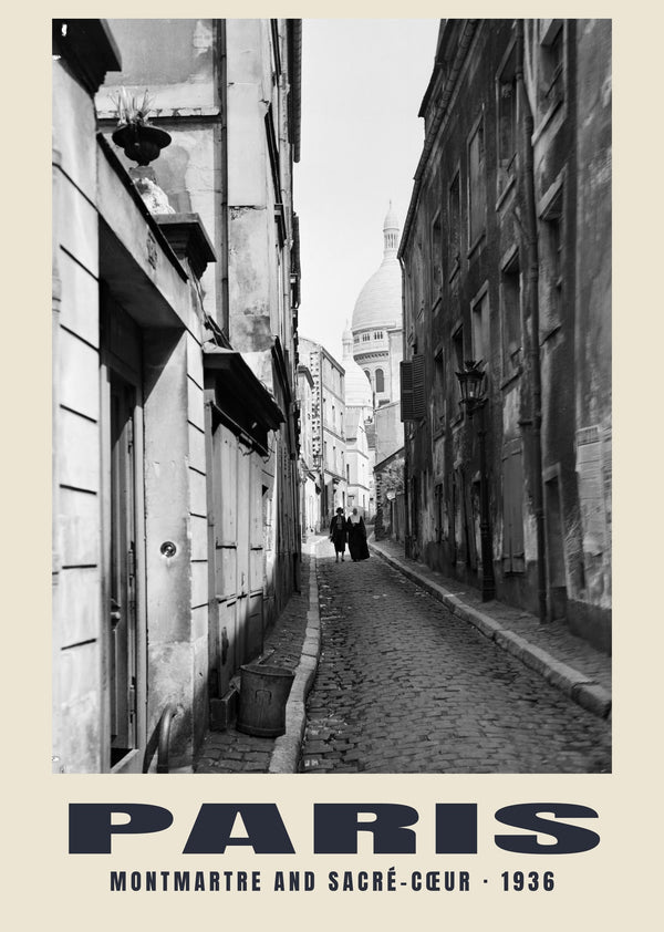 Montmartre and Sacré-Cœur, Paris — 1936 · Historic photograph print
