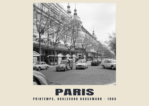 Printemps, Boulevard Haussmann, Paris — 1965 · Historic photograph print