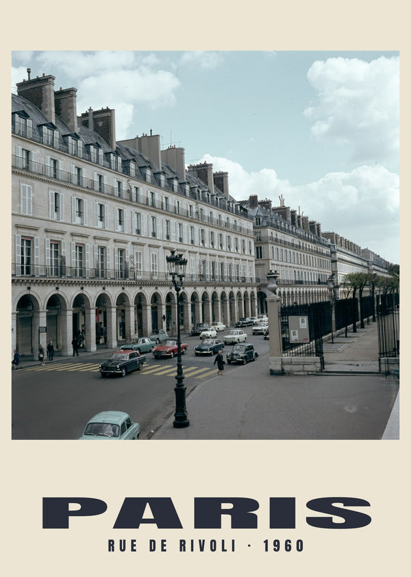 Rue de Rivoli, Paris — 1960 · Historic photograph print