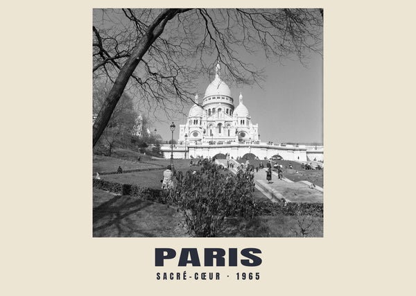 Sacré-Cœur, Paris — 1965 · Historic photograph print
