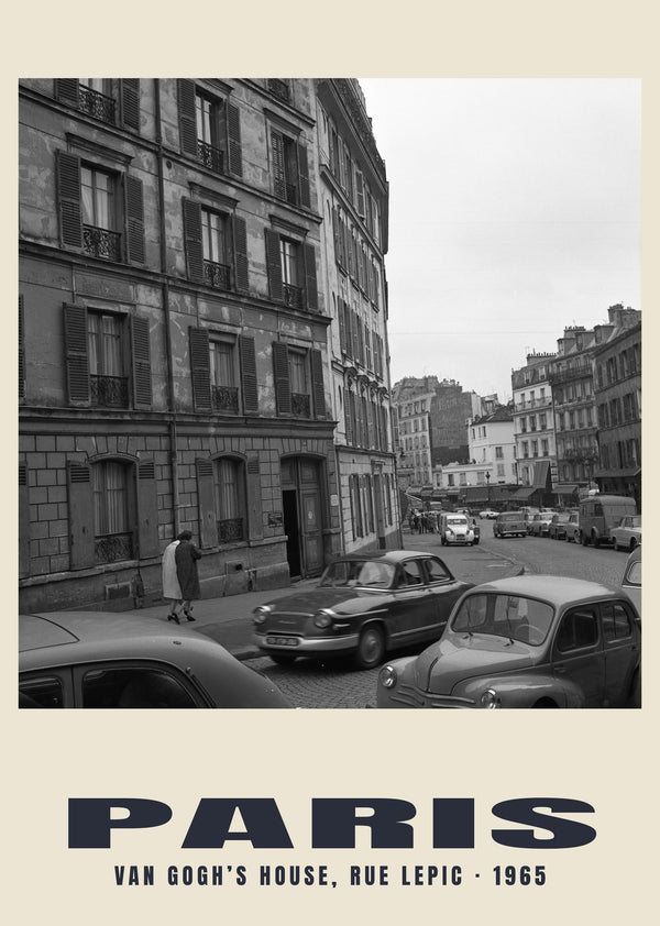 Van Gogh’s House, Rue Lepic, Paris — 1965 · Historic photograph print