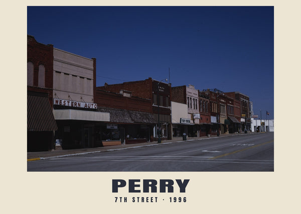7th Street, Perry, Oklahoma — 1996 · Historic photograph print