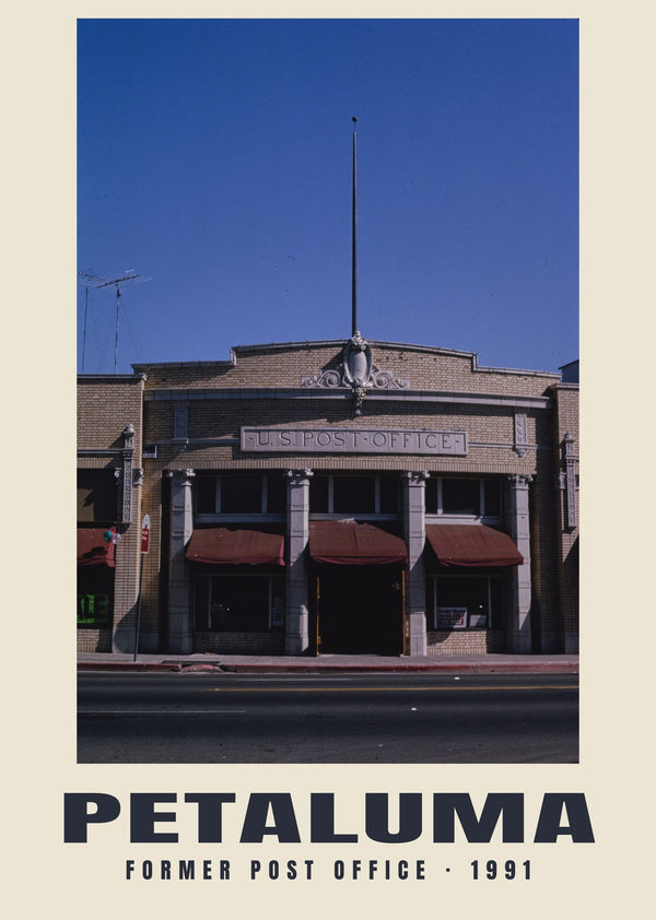 Former Post Office, Petaluma, California — 1991 · Historic photograph print