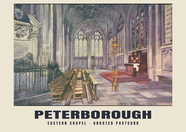 Eastern Chapel, Peterborough — 20th century, undated · Historic illustrated postcard print