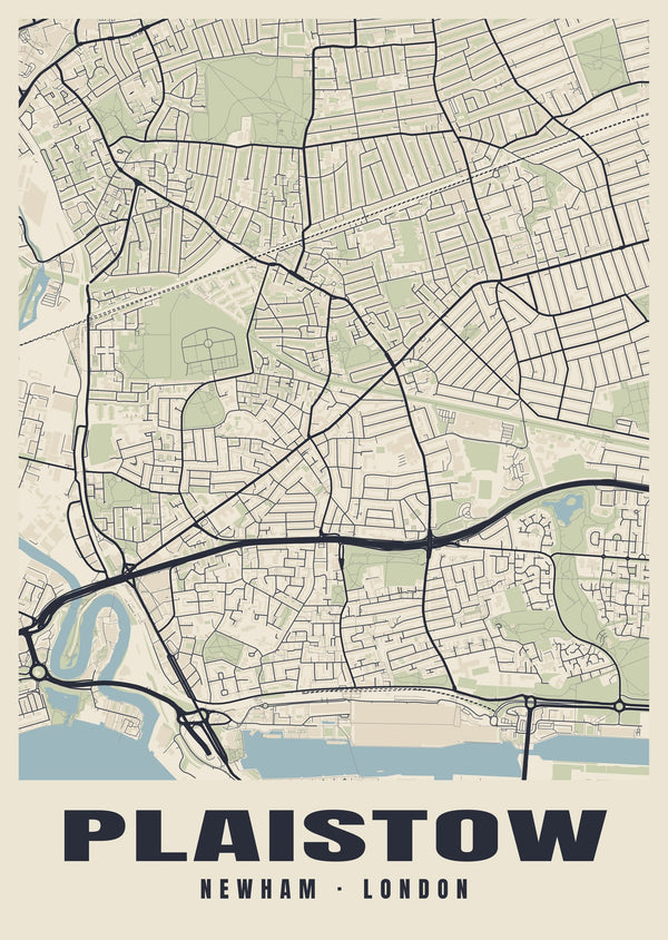 Plaistow Heritage Street Map Poster