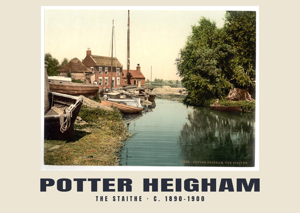 The Staithe, Potter Heigham, c. 1890–1900 Heritage Print