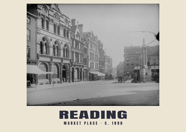 Market Place, Reading, c. 1890 Heritage Print