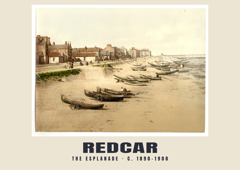 The esplanade, Redcar, c. 1890–1900 Heritage Print