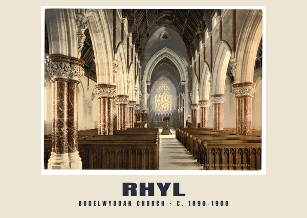 Bodelwyddan Church, Rhyl, c. 1890–1900 Heritage Print