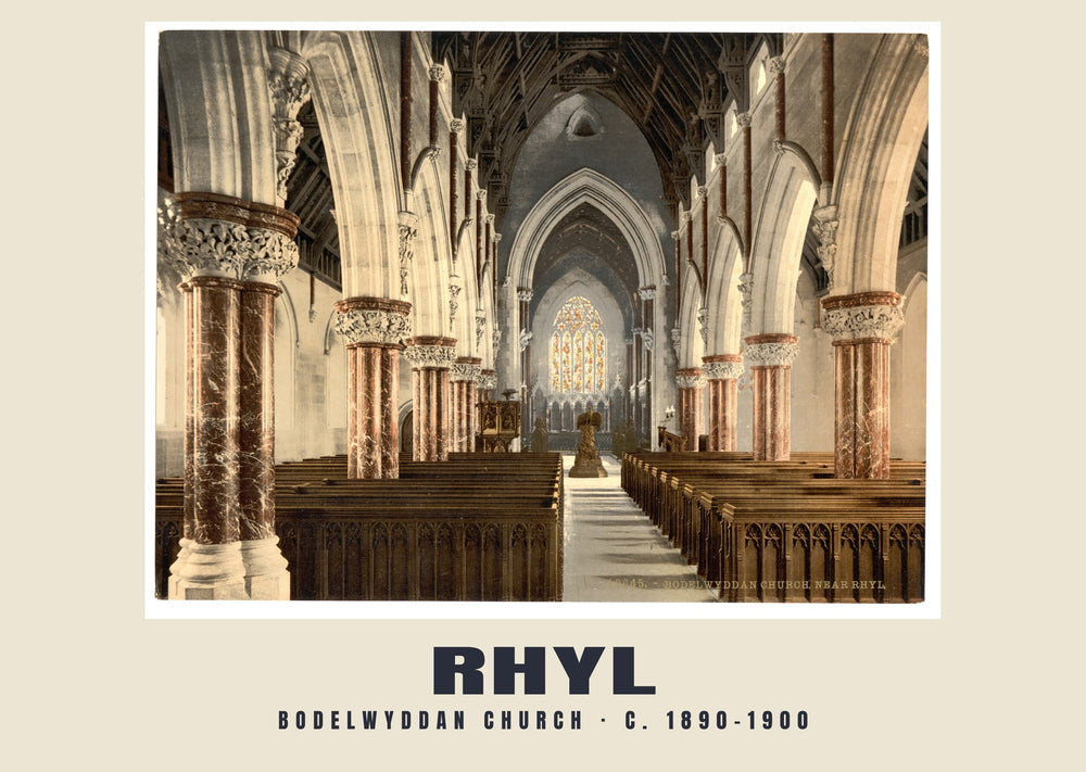 Bodelwyddan Church, Rhyl, c. 1890–1900 Heritage Print