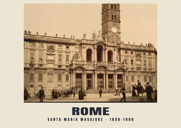 Santa Maria Maggiore, Rome — 1890–1900 · Vintage photochrom print