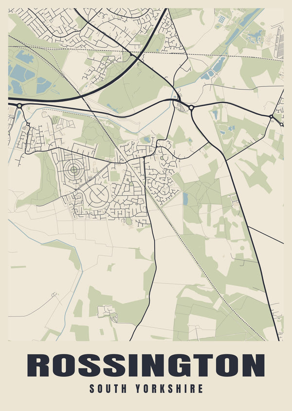 Rossington Street Map Poster