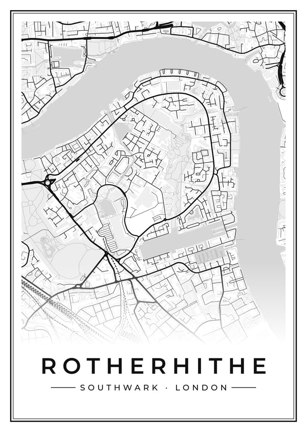 Rotherhithe Street Map Poster