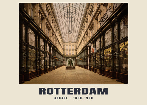 Arcade, Rotterdam — 1890–1900 · Vintage photochrom print