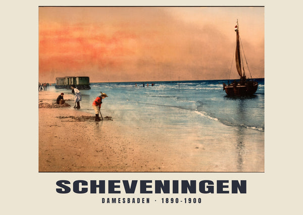 Damesbaden, Scheveningen — 1890–1900 · Vintage photochrom print