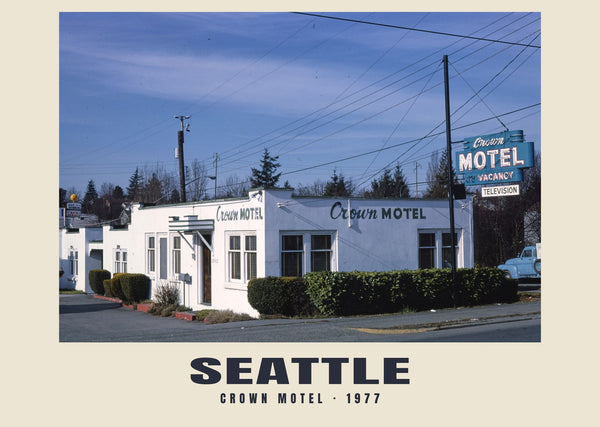 Crown Motel, Seattle — 1977 · Historic photograph print