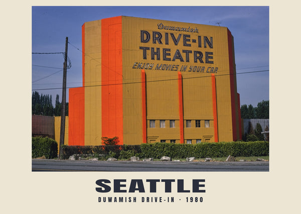 Duwamish Drive-In, Seattle — 1980 · Historic photograph print