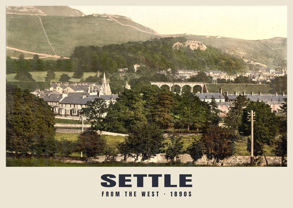 From the West, Settle, c. 1890–1900 Heritage Print