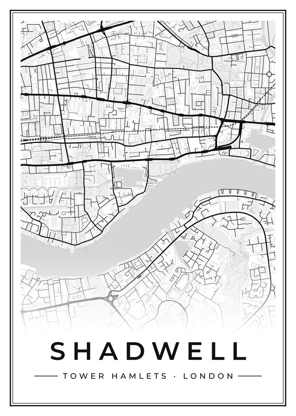 Shadwell Street Map Poster