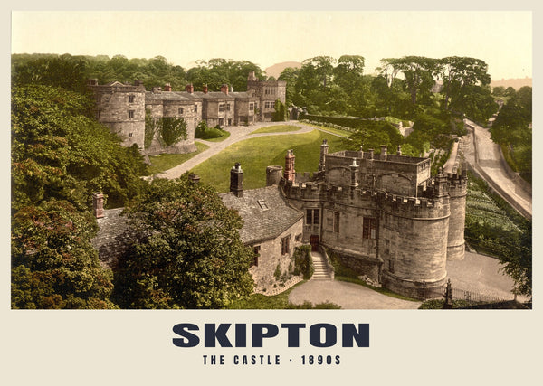 The Castle, Skipton, c. 1890–1900 Heritage Print