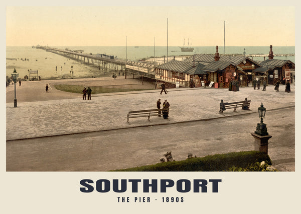 The Pier, Southport, c. 1890–1900 Heritage Print