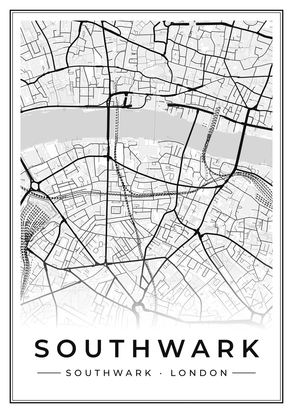 Southwark Street Map Poster