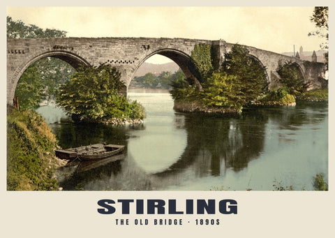 The Old Bridge, Stirling, c. 1890–1900 Heritage Print
