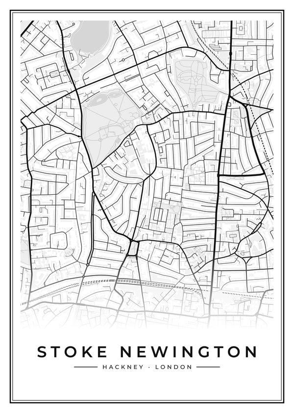 Stoke Newington Street Map Poster