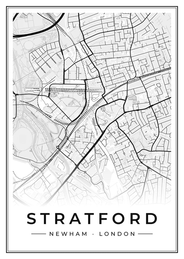 Stratford Street Map Poster