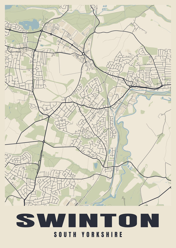 Swinton Street Map Poster