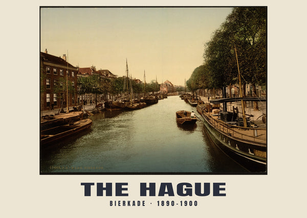 Bierkade, The Hague — 1890–1900 · Vintage photochrom print
