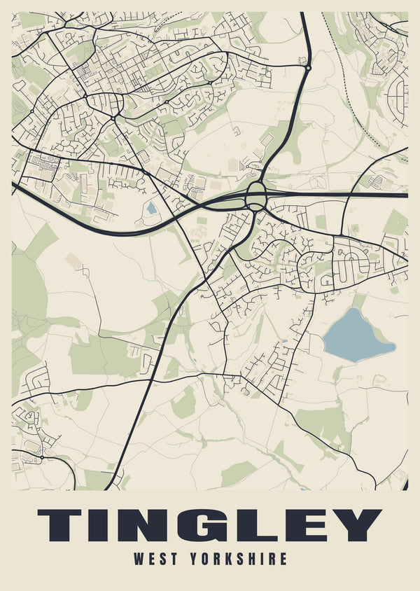 Tingley Street Map Poster